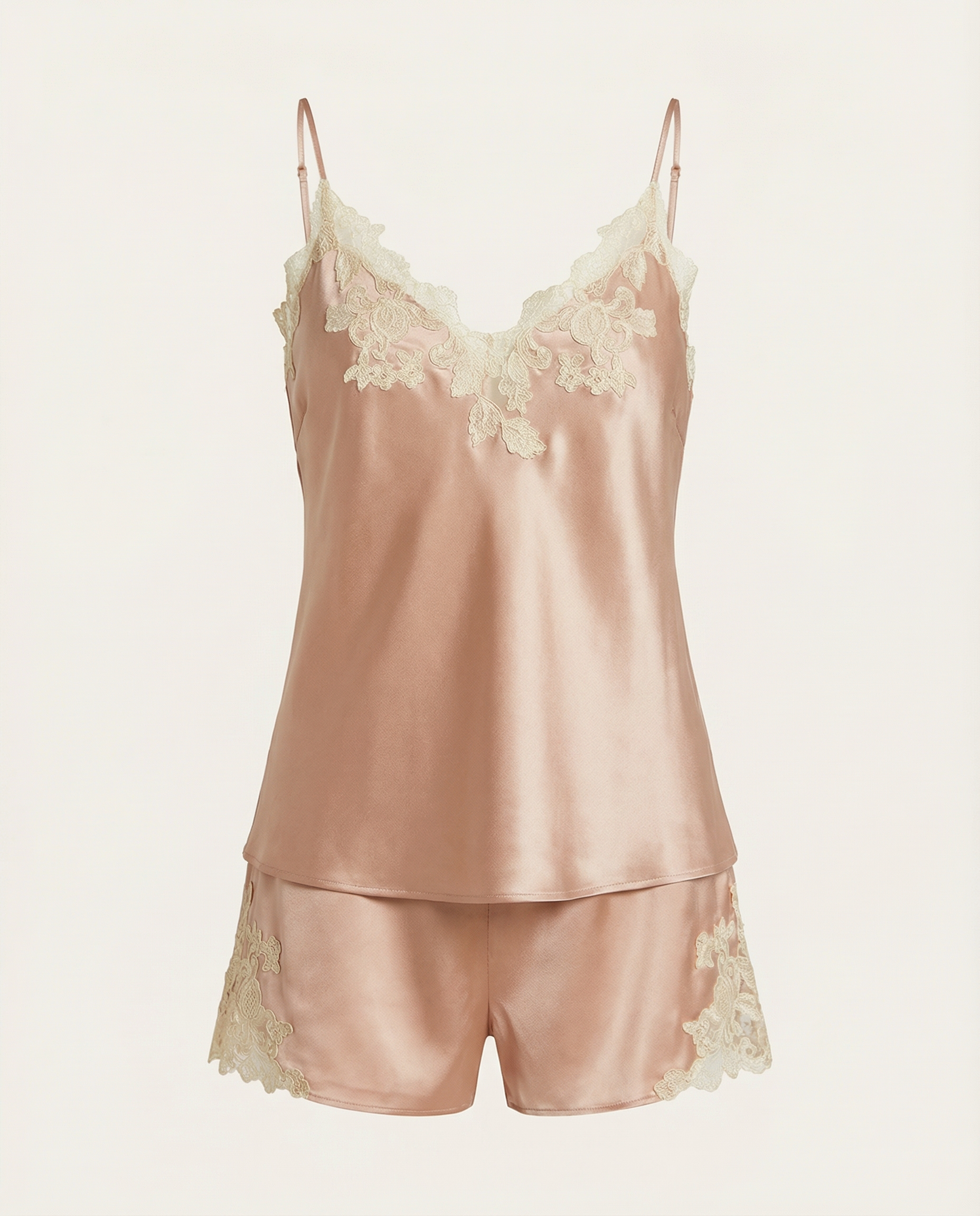 Mira Silk Set in Beige