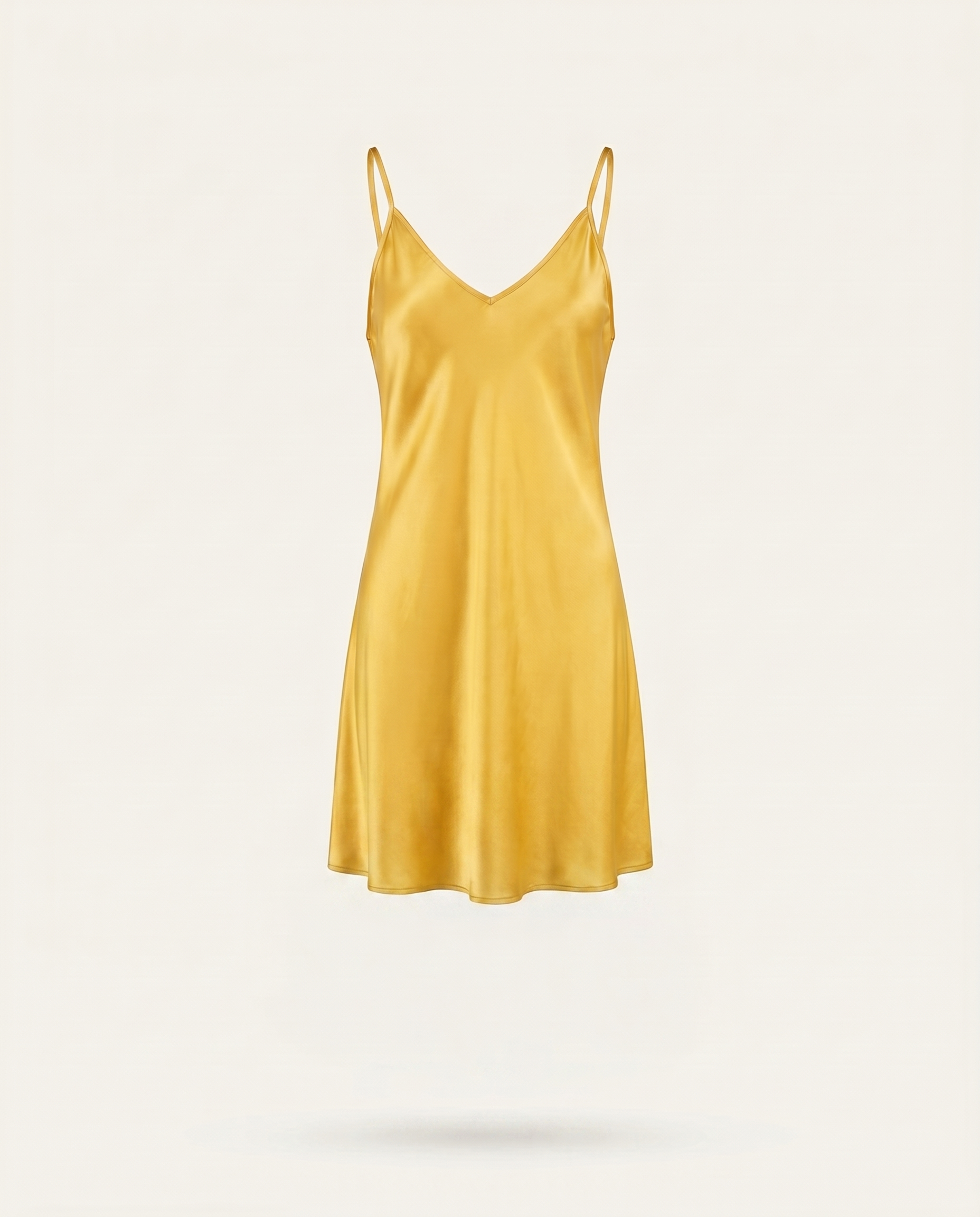 Mia Silk Mini Yellow Dress